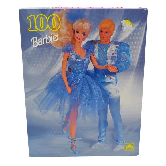 Barbie & Ken Ballerina Dance 100 Pcs Jigsaw Puzzle 1993 Golden Complete 11.5x15" - Picture 1 of 5